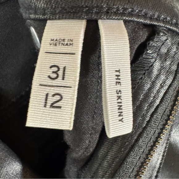 LOFT Womens black coated 5-pockets modal jeans Size 12 - Picture 11 of 11